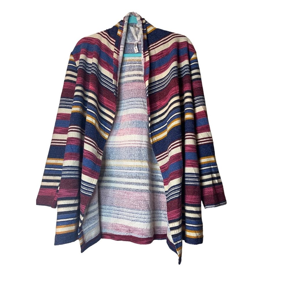 Fall Stripe Cardigan Sz L